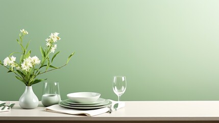 elegant white soft green background illustration design light, modern backdrop, luxury nature elegant white soft green background