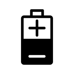 Battery load icon, vector illustration. Flat design