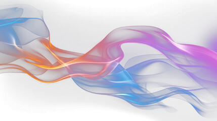 Fototapeta premium Abstract smoke on the transparent background