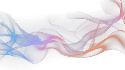 Fototapeta premium Abstract smoke on the transparent background
