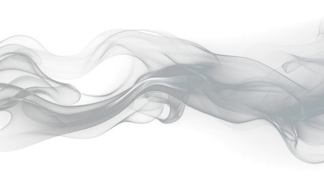 Abstract smoke on the transparent background