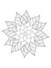 Obraz premium flower coloring pages