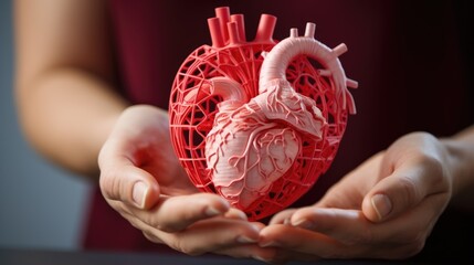 3D printed medical printer. Modern technologies in medicine and science. Printing human organs for operations and implantation. The concept of medicine development.