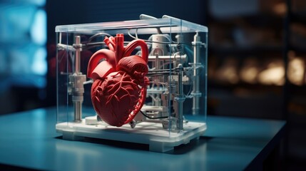 3D printed medical printer. Modern technologies in medicine and science. Printing human organs for operations and implantation. The concept of medicine development.	
 - obrazy, fototapety, plakaty
