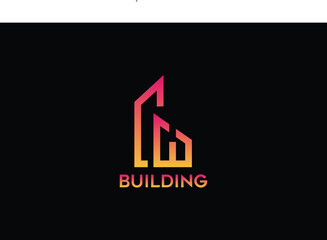 Luxury Building, home, real estate, logo template with unique concept