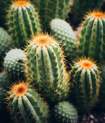 Fototapeta premium Background with cacti
