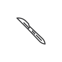Surgery Scalpel line icon