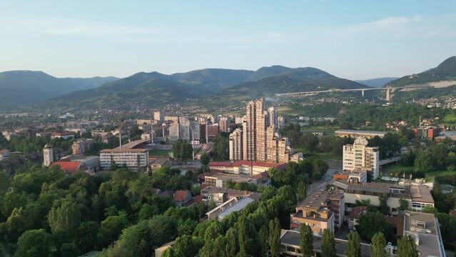 Zenica Urban Majesty: Aerial view of Tower