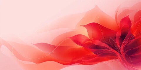 Fototapeta na wymiar beautiful abstract red transparent floral design background. beautiful Generative AI AIG32