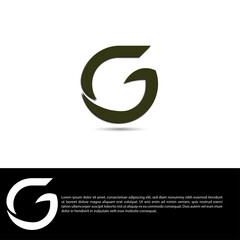  G logo design . initial, g, letter g logo