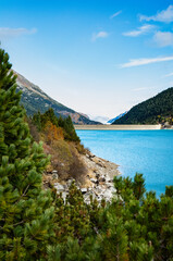 Fototapeta na wymiar dam lake austria schlegeis österreich