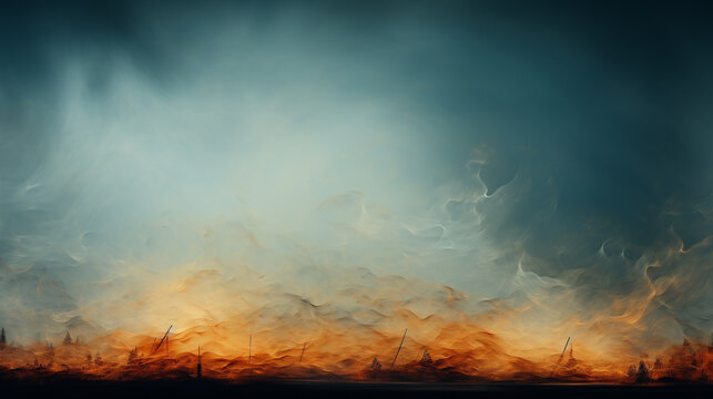 fire in the sky HD 8K wallpaper Stock Photographic Image 