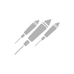 fireworks icon on a white background, vector illustration