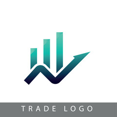 Business Graph Logo, Trade Logo