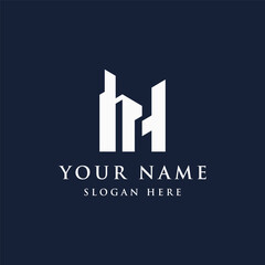 Logo design for a modern and luxurious apartment building or homestay. Logo for business, real estate, hotels and architecture.