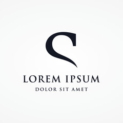 Initial letter element abstract template logo design with geometry. Modern, minimalist and luxury artistic symbol.