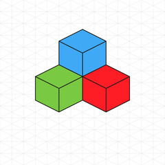 Obraz premium isometric perspective