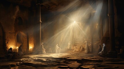 Light From Within The Tomb Of Jesus