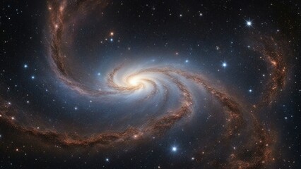 Fototapeta premium background with space A celestial view of the starfield and galaxy in outer space. The image shows the diversity and beauty 