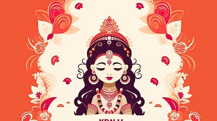 Happy kali puja celebration hindu festival