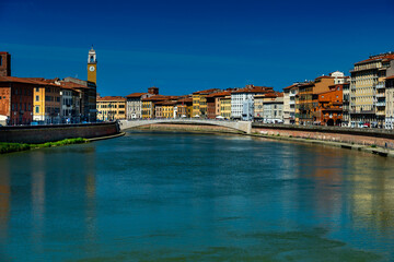 Die schöne Stadt Pisa in der Toskana mit Ihren einzigartigen Italienischen Bauwerken