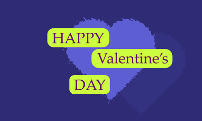 Happy Valentines day holiday postcard media marketing background 