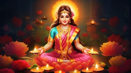 Lakshmi Puja in Diwali is a Hindu occasion
