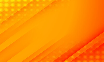Abstract modern background gradient color. Orange and yellow gradient with halftone effect. - obrazy, fototapety, plakaty