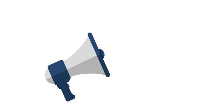 Hand speaker wave animated