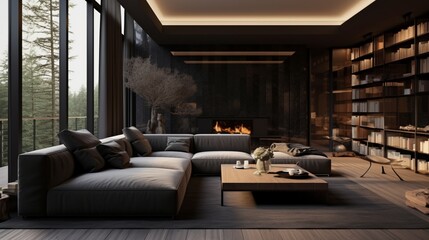 modern living room contours dark and indirect ikumiminqcao