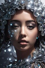 portrait of a woman with makeup