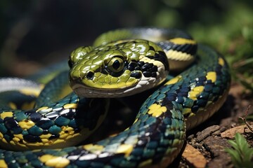 Fototapeta premium snake in the grass