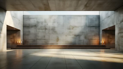 Rollo abstract concrete architecture - generative ai  © TimmiO