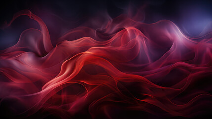 Obraz premium Abstract thin red lines on a black background.