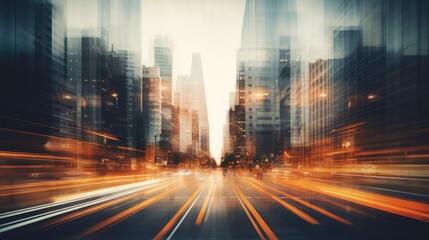 light blurry building city background illustration abstract modern, urban scape, blurred business light blurry building city background - obrazy, fototapety, plakaty