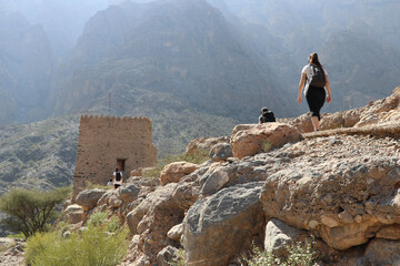 village caché de Bilad Sayt - Oman - obrazy, fototapety, plakaty