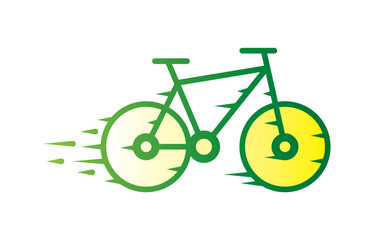 bicycle speed concept illustration vector