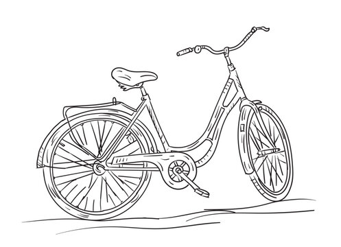 bicycle illustration. bicycle vector. bicycle vector illustration
