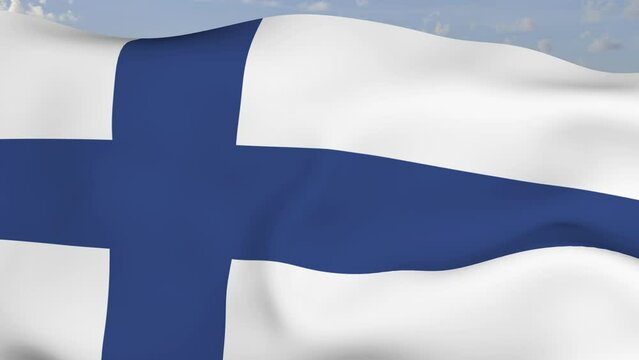 Loop der Vereinigtes K&ouml;nigreich Fahne wehend im Wind als Nahaufnahme 4K