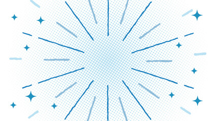 Obraz premium 手書き風の線が回転する背景 水玉背景 線は単色