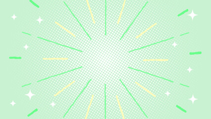 Obraz premium 手書き風の線が回転する背景 水玉背景 