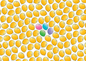 balloons pattern concept