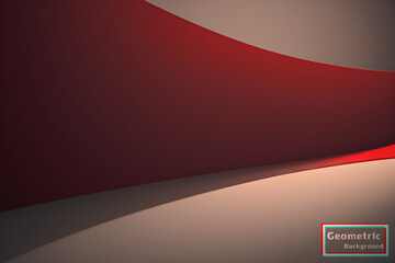 Abstract vector wavy lines flowing smooth curve red gradient color in concept of luxury, technology, modern.