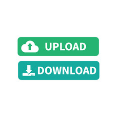 Upload And download button green