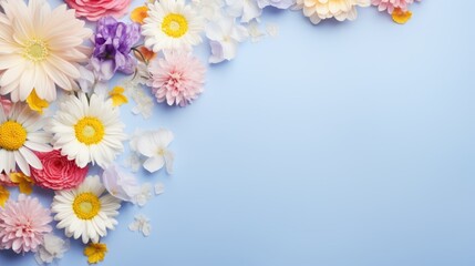 background with flowers for text festive.