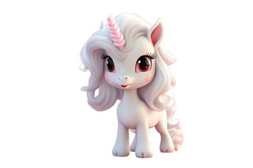 Mystical Majesty: 3D Cute Cartoon Unicorn