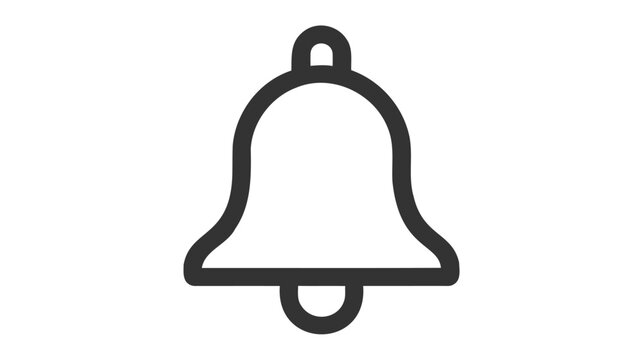 recommend clip art: Notification bell icon. Outline style. notification bell vector icon for web design isolated on white background