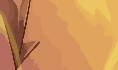 Aesthetic abstract art with a combination of shapes and brown colors. Suitable for background and poster