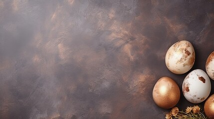 Obraz na płótnie Canvas Easter eggs. Background for text.