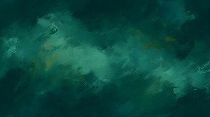 Fototapeta premium Close up of a Paint Texture in dark green Colors. Artistic Background of Brushstrokes